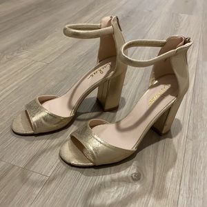 Gold heels